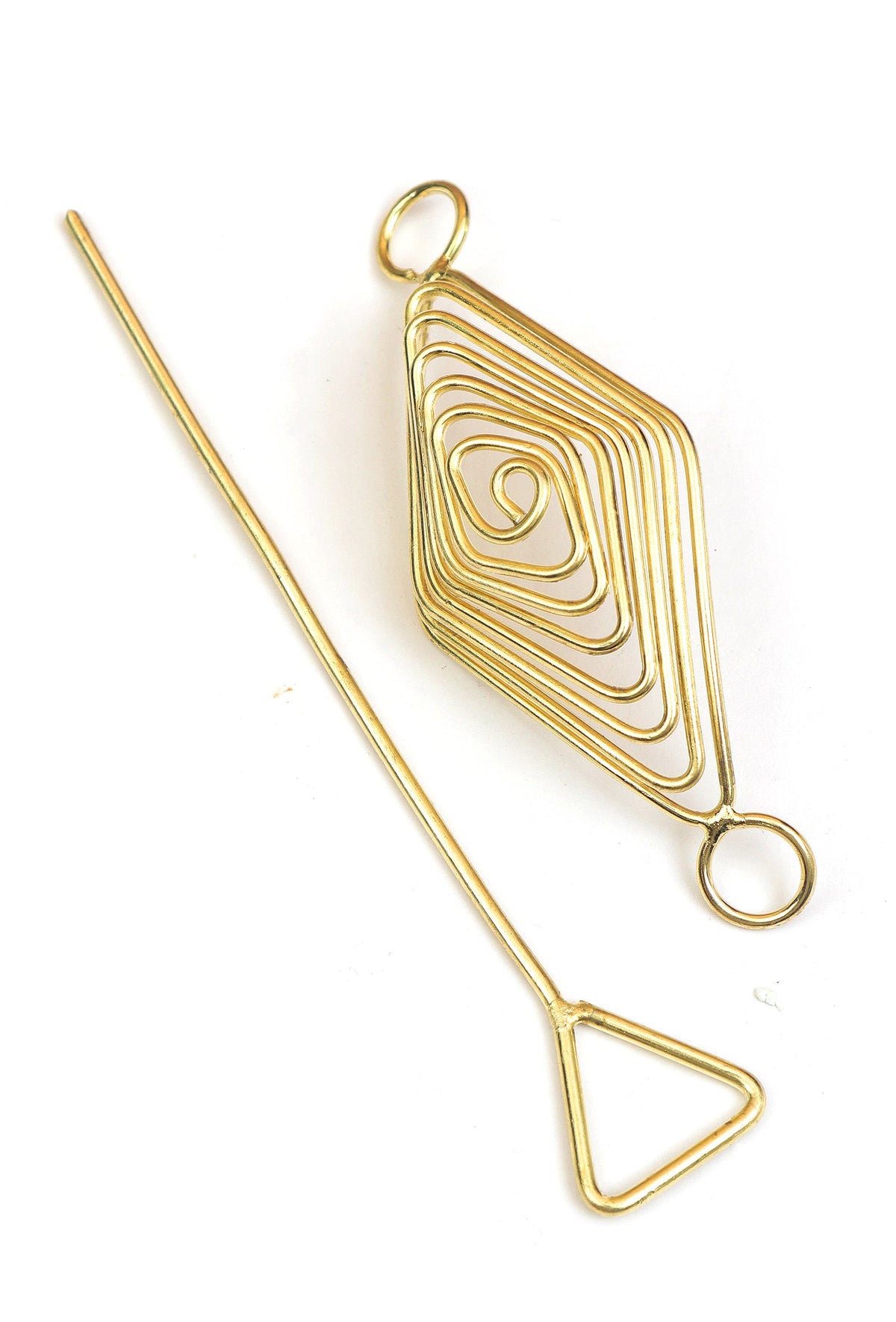 Golden Prism Spiral Brass Juda Pin