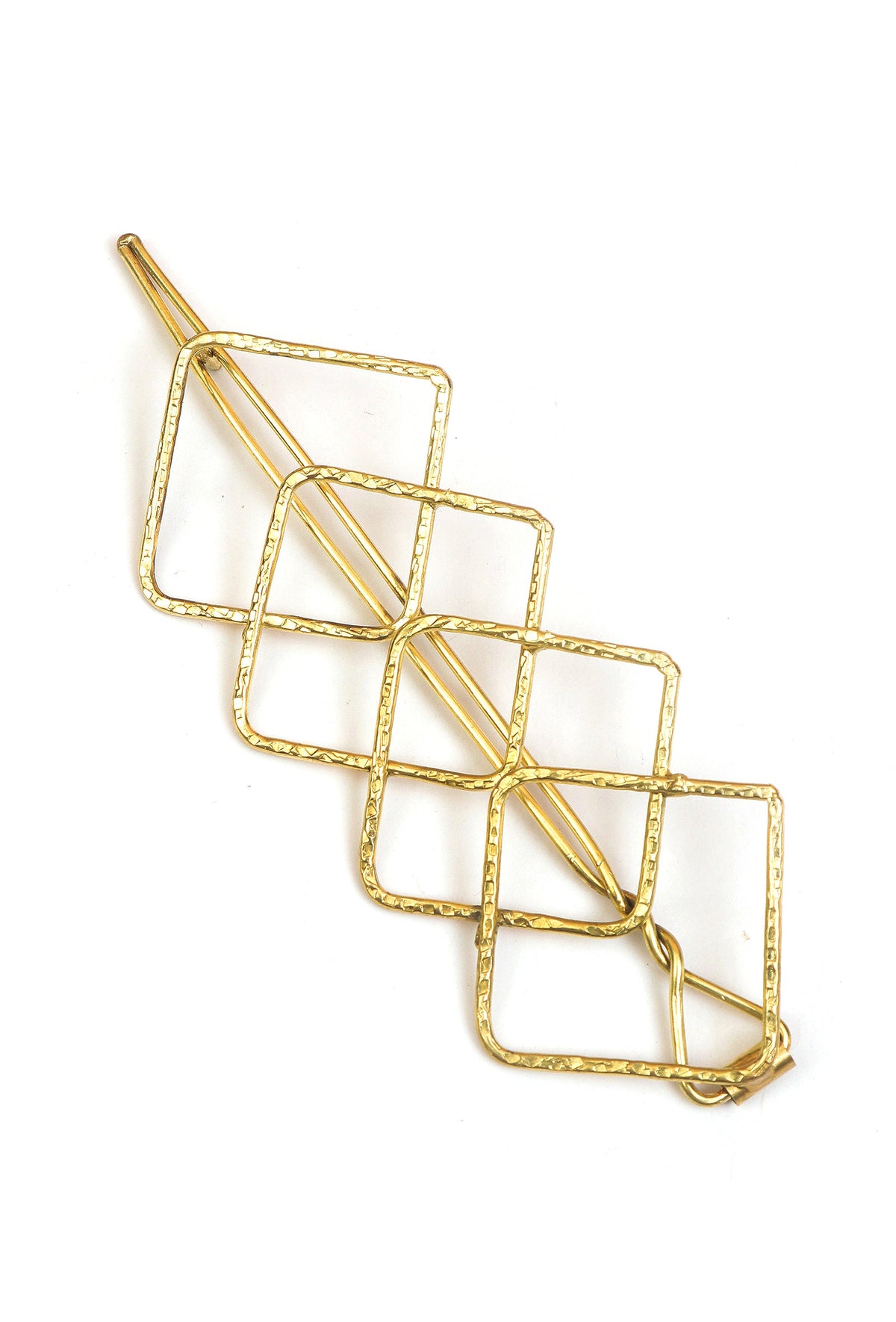 Golden Quad Link Brass Juda Pin