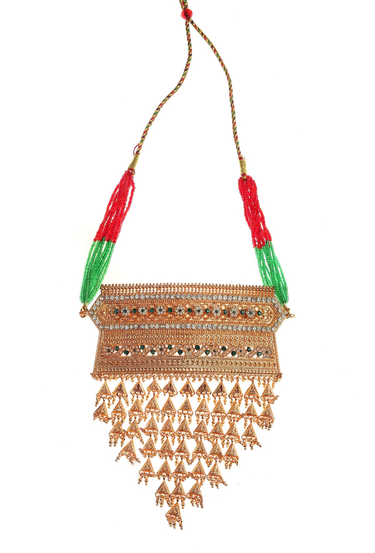 Bridal Rajwadi Kundan Necklace Earrings Set