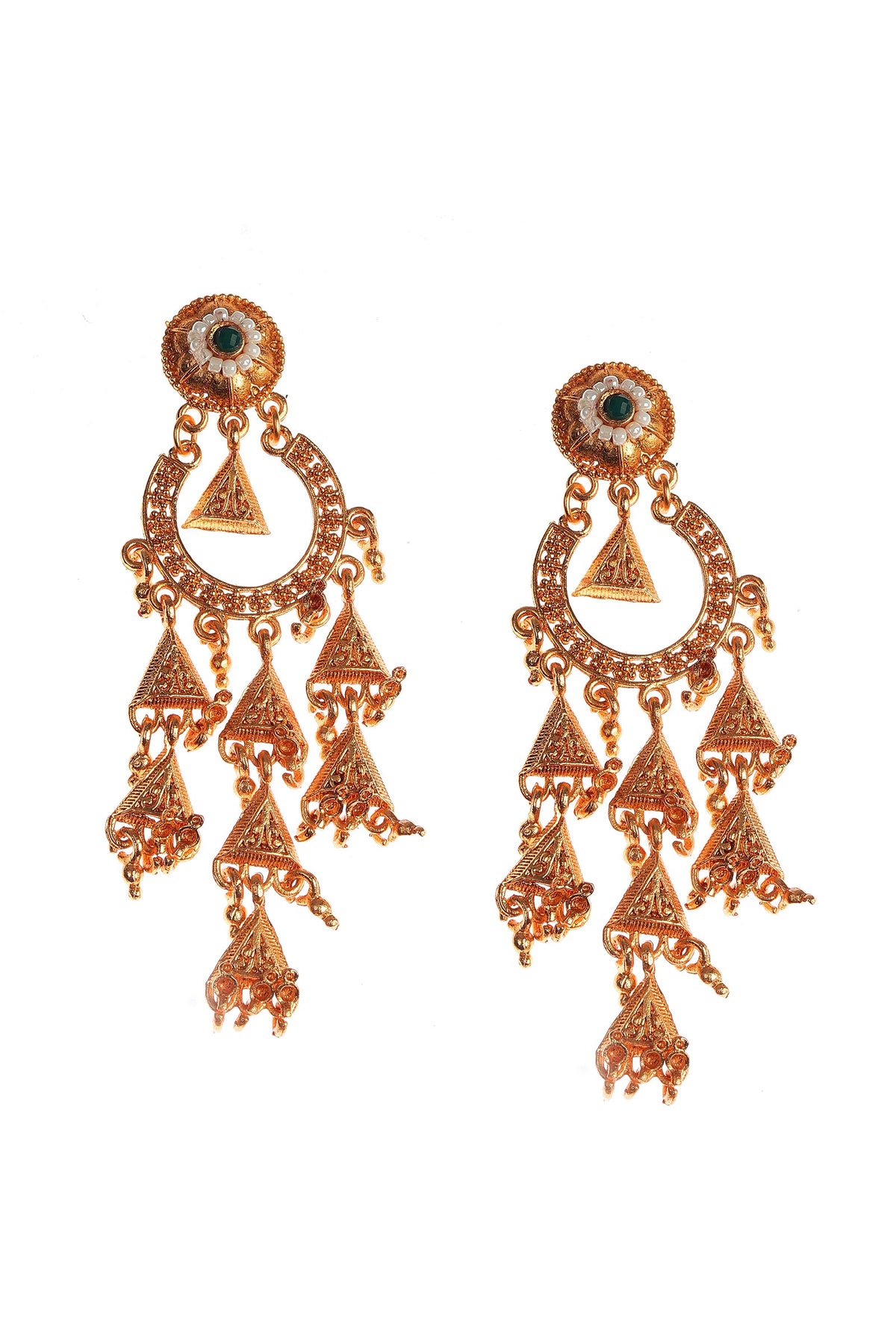 Bridal Rajwadi Kundan Necklace Earrings Set