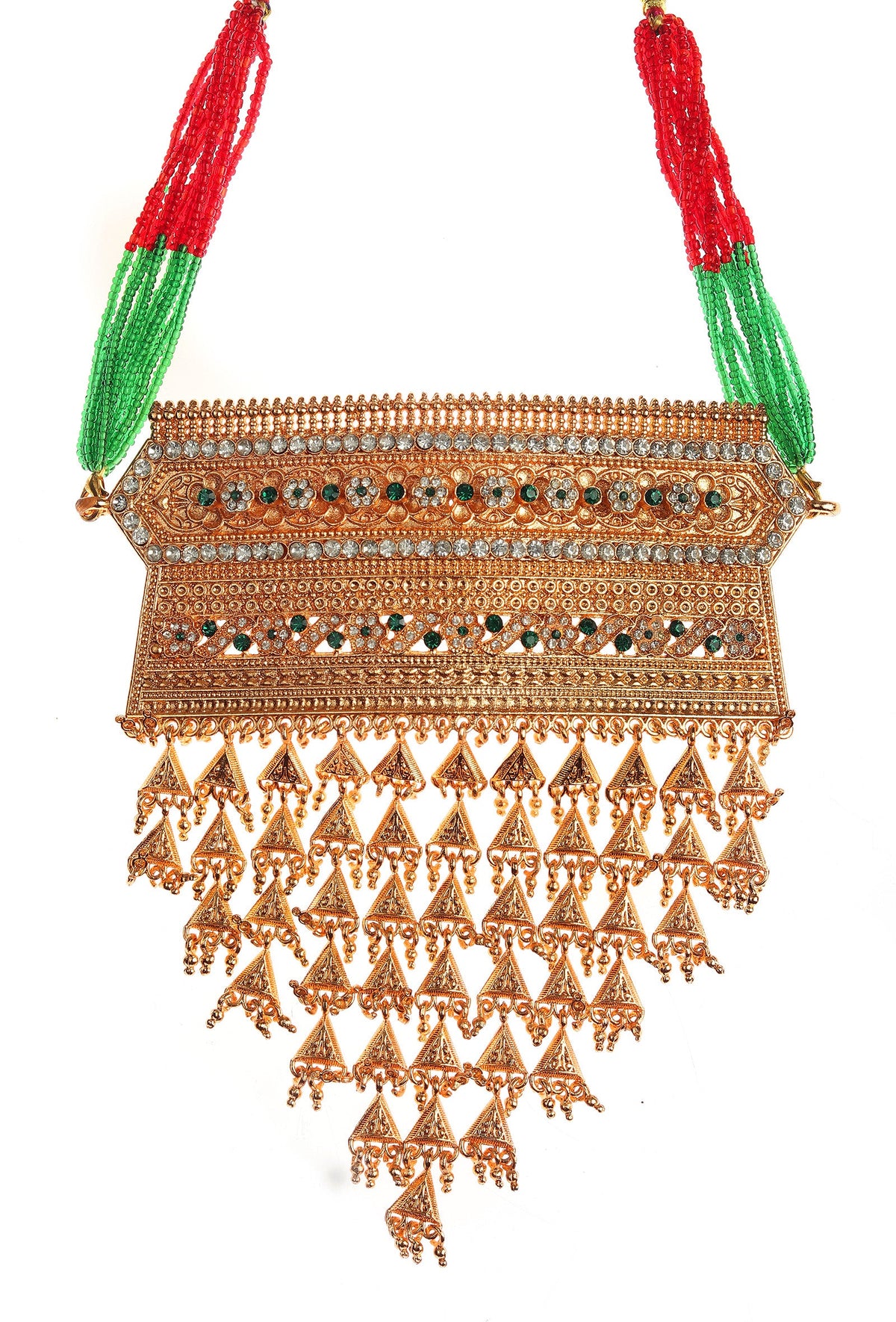Bridal Rajwadi Kundan Necklace Earrings Set
