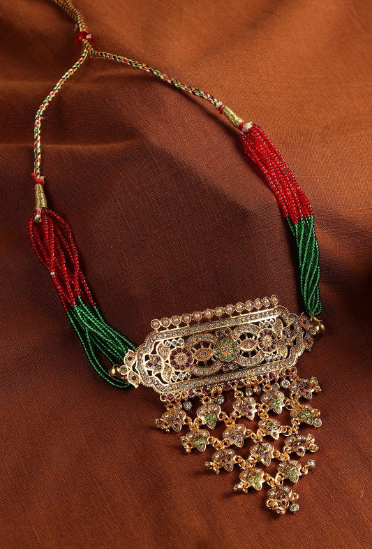 Antique Gold Navrang Necklace