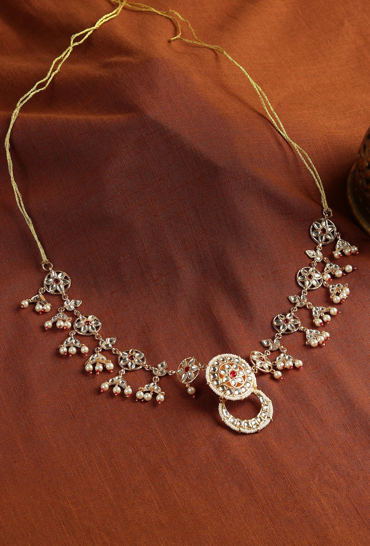 Rajputana Kundan Cascade Sheeshphool