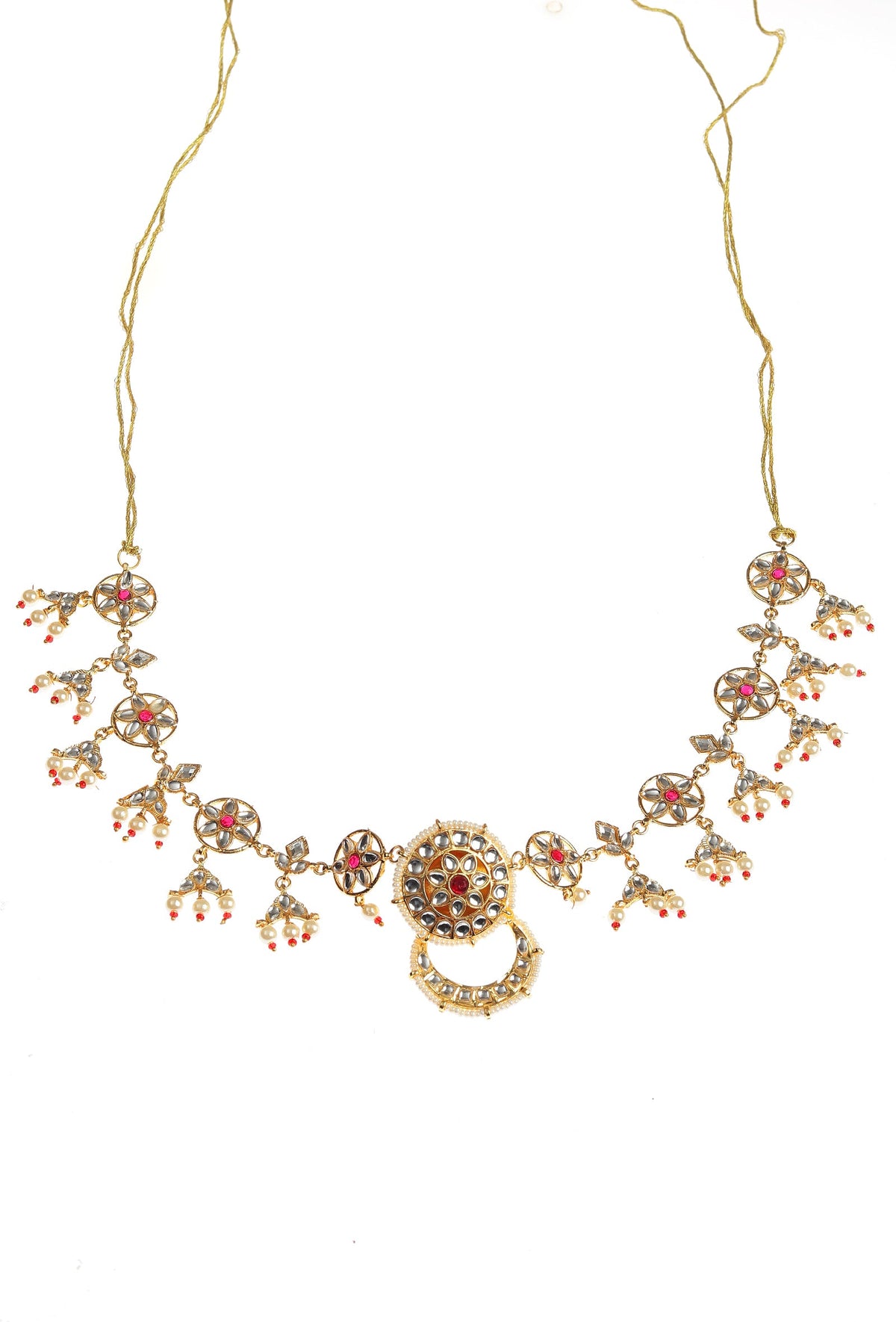 Rajputana Kundan Cascade Sheeshphool