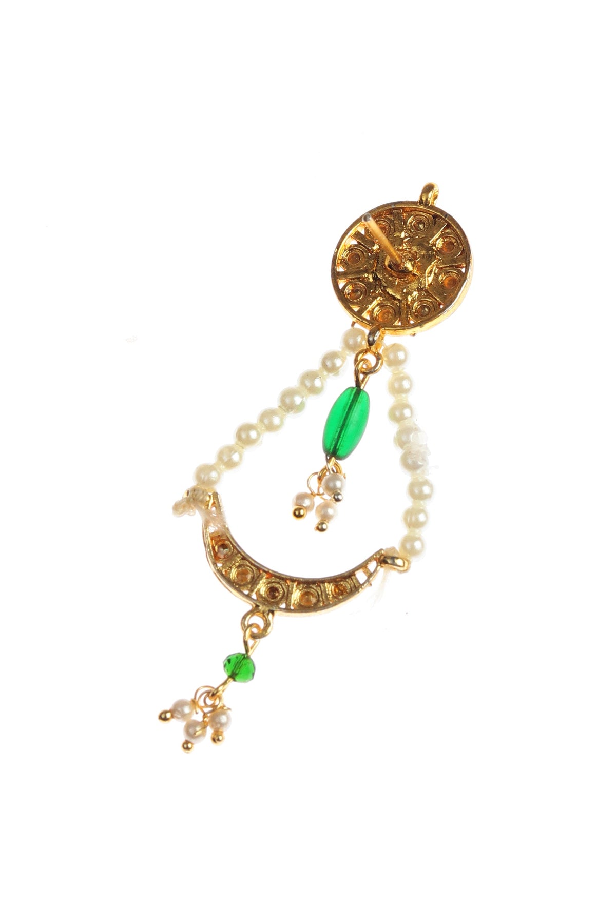 Emerald Pearl Kundan Necklace Set