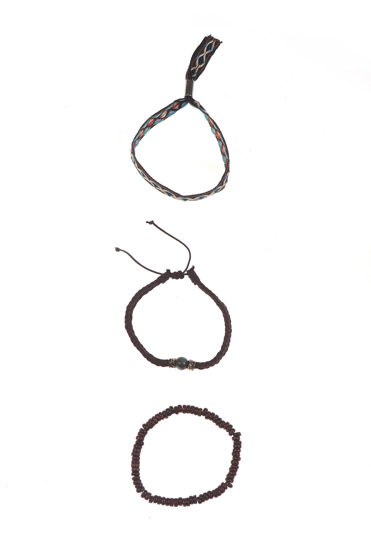 Bohemian Wood & Turquoise Bracelet Collection Unisex