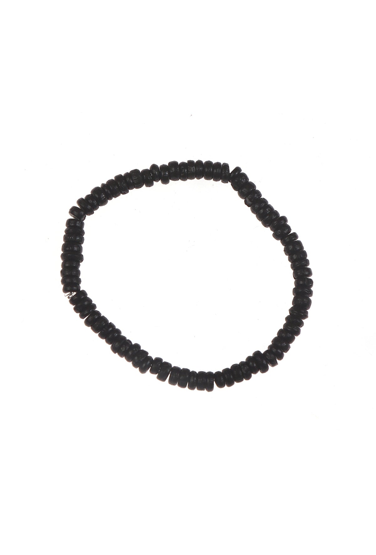 Silver Chain, Wood & Onyx Bracelet Collection - Set of 4
