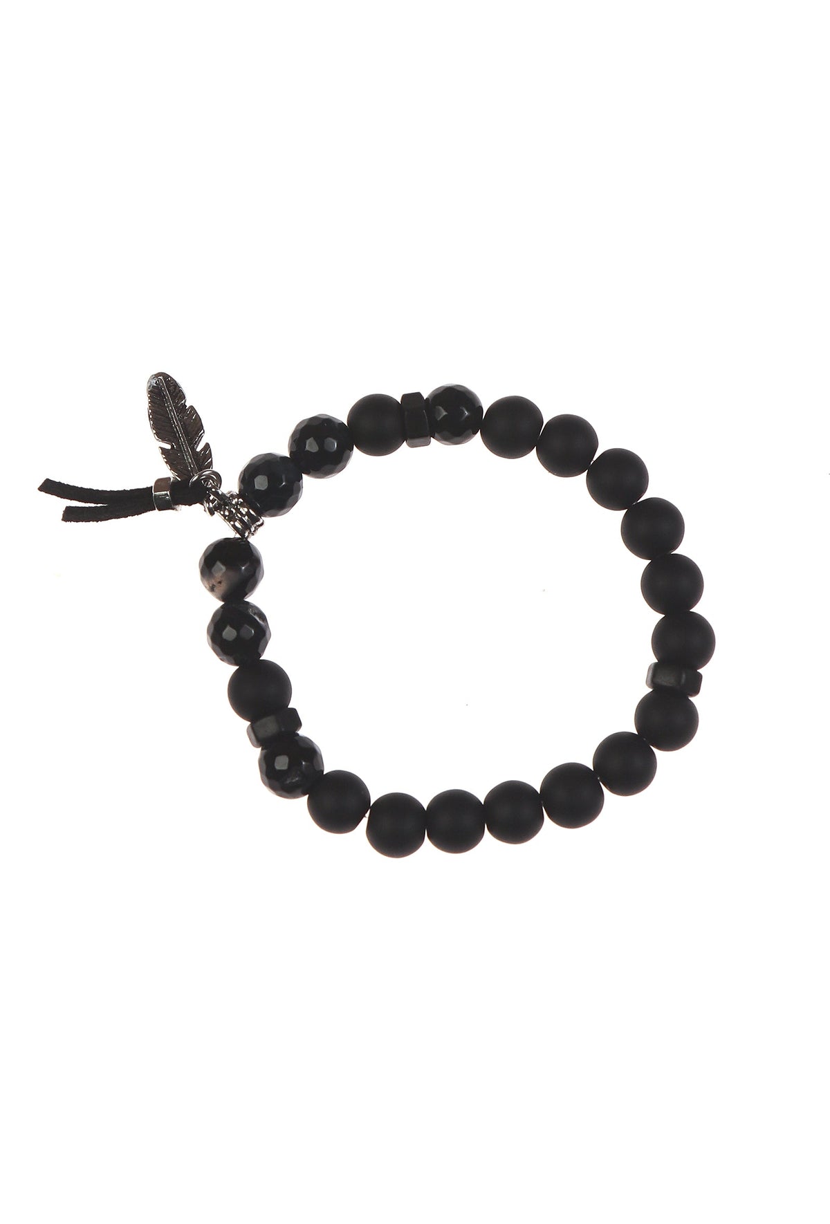 Pearl Elegance & Onyx Power His-Her Bracelet Duo