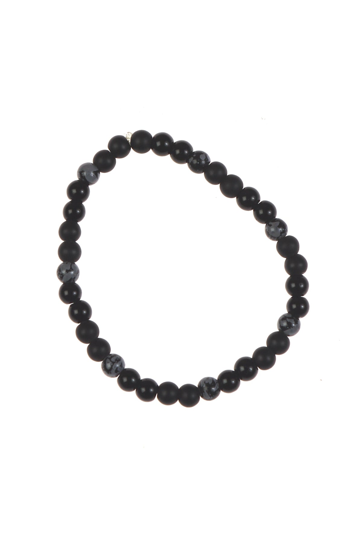 Picasso Jasper & Obsidian Accent Beaded Bracelet Set of 3