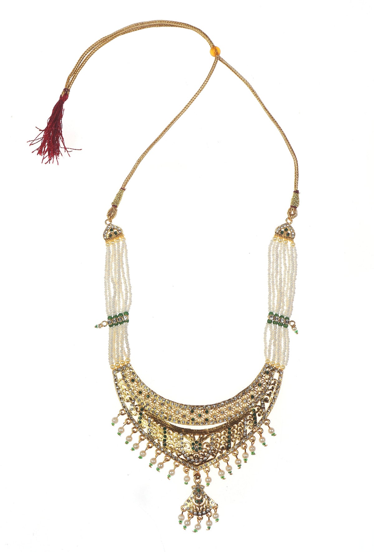 Maharani Emerald Antique Necklace Set
