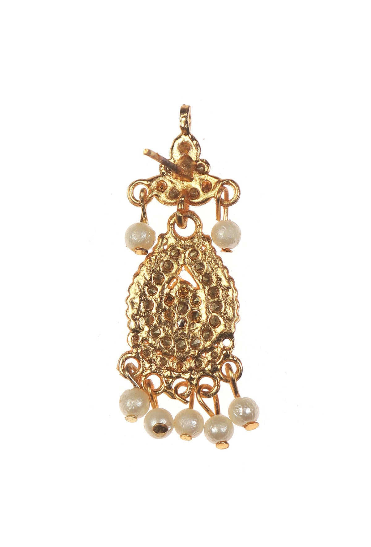 Shahi Ruby Pearl Bridal Necklace Set