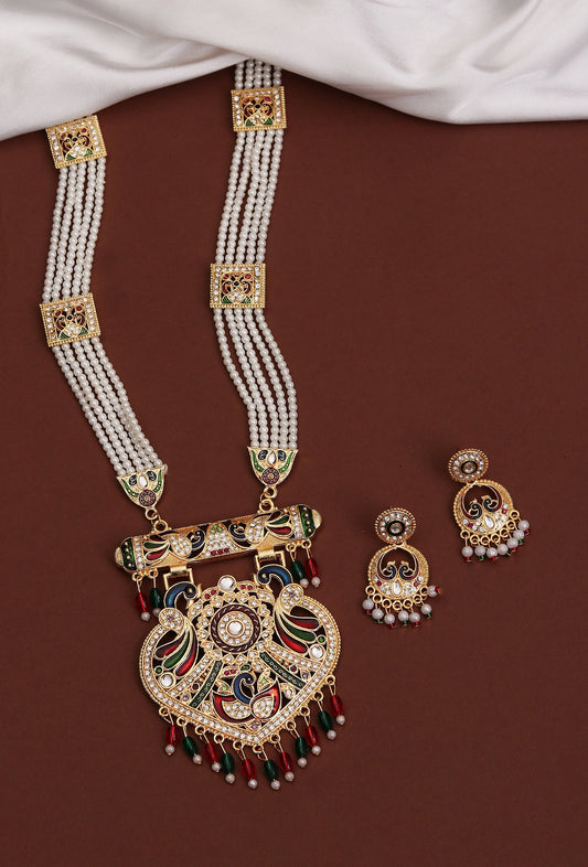 Classic Peacock Royal Necklace Set