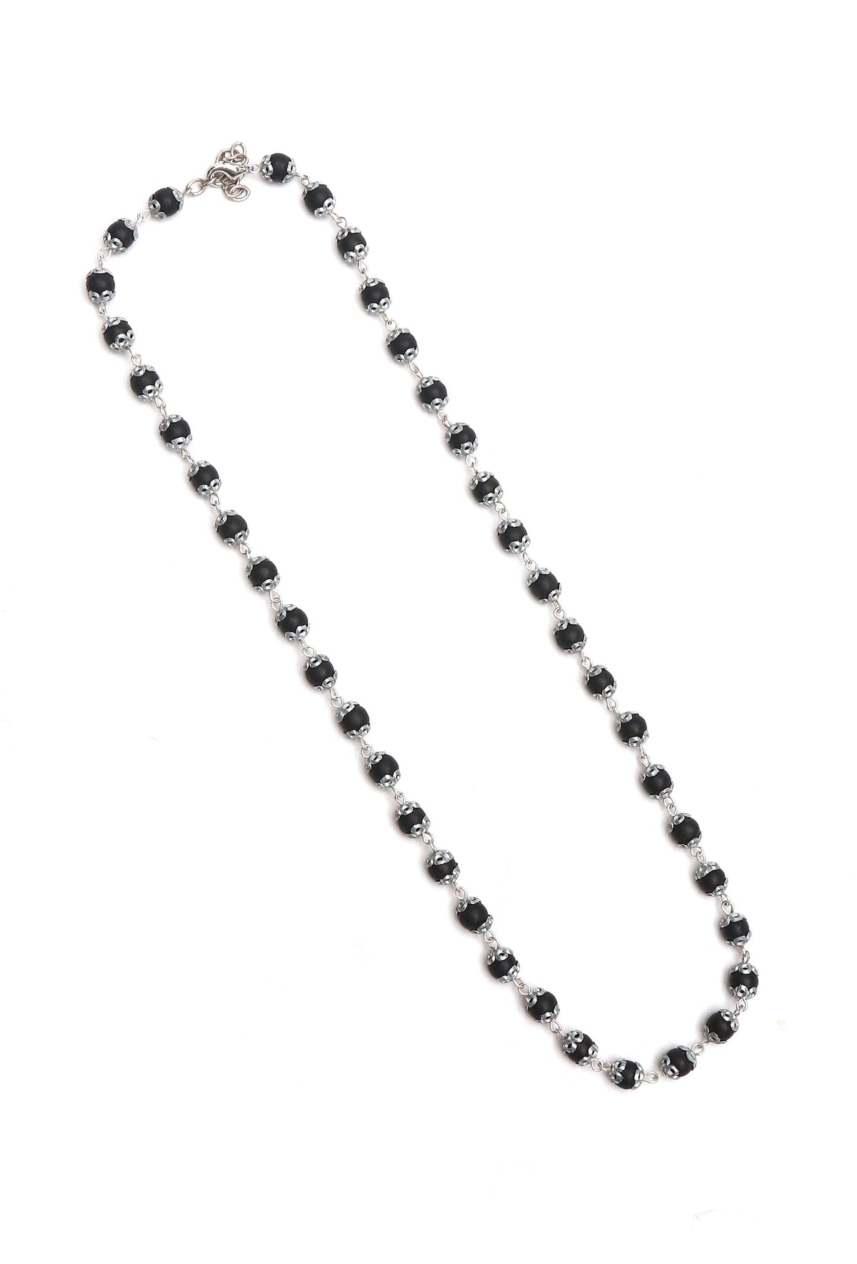 Handcrafted Black Karungali Bead Short Size Mala 7MM