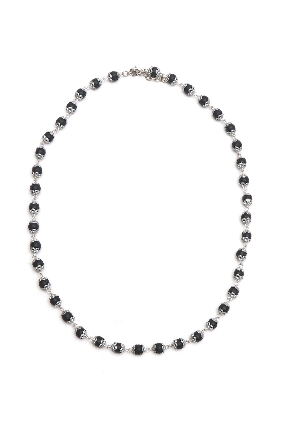Handcrafted Black Karungali Bead Short Size Mala 7MM