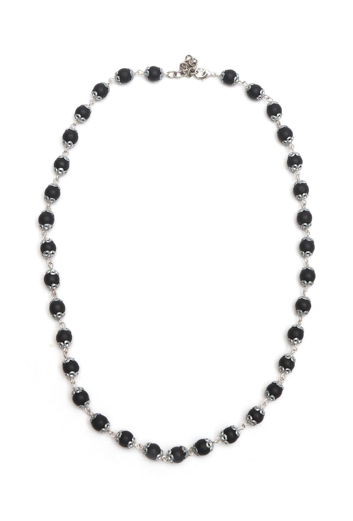 Handcrafted Black Karungali Bead Short Size Mala 8MM