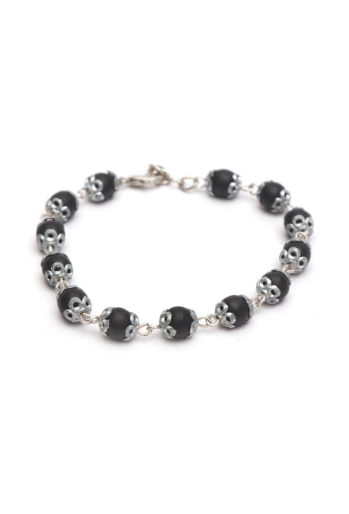 Handcrafted Black Karungali Bead Bracelet 6MM