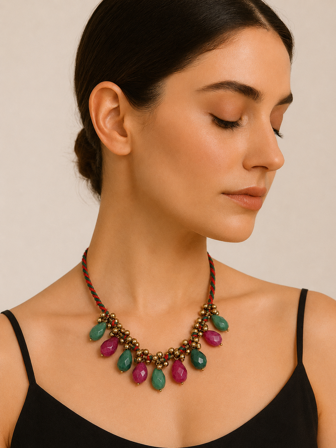 Gulnaar Handcrafted Beaded Necklace