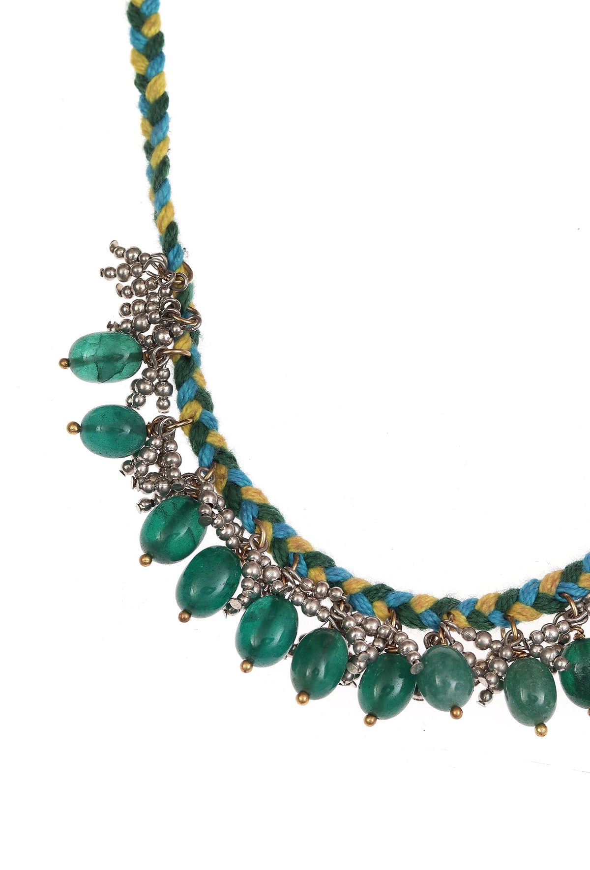 Zariya German Silver Beaded Necklace