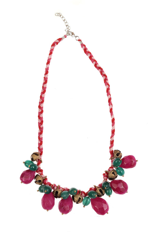 Gulnaar Ghungroo Beaded Necklace