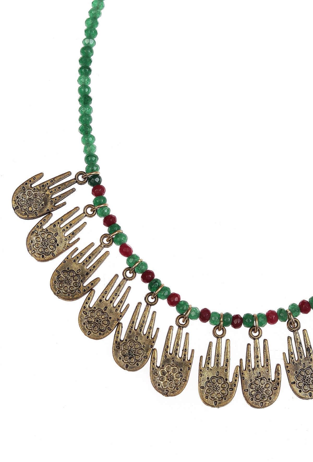 Nazaakat Charm Beaded Necklace