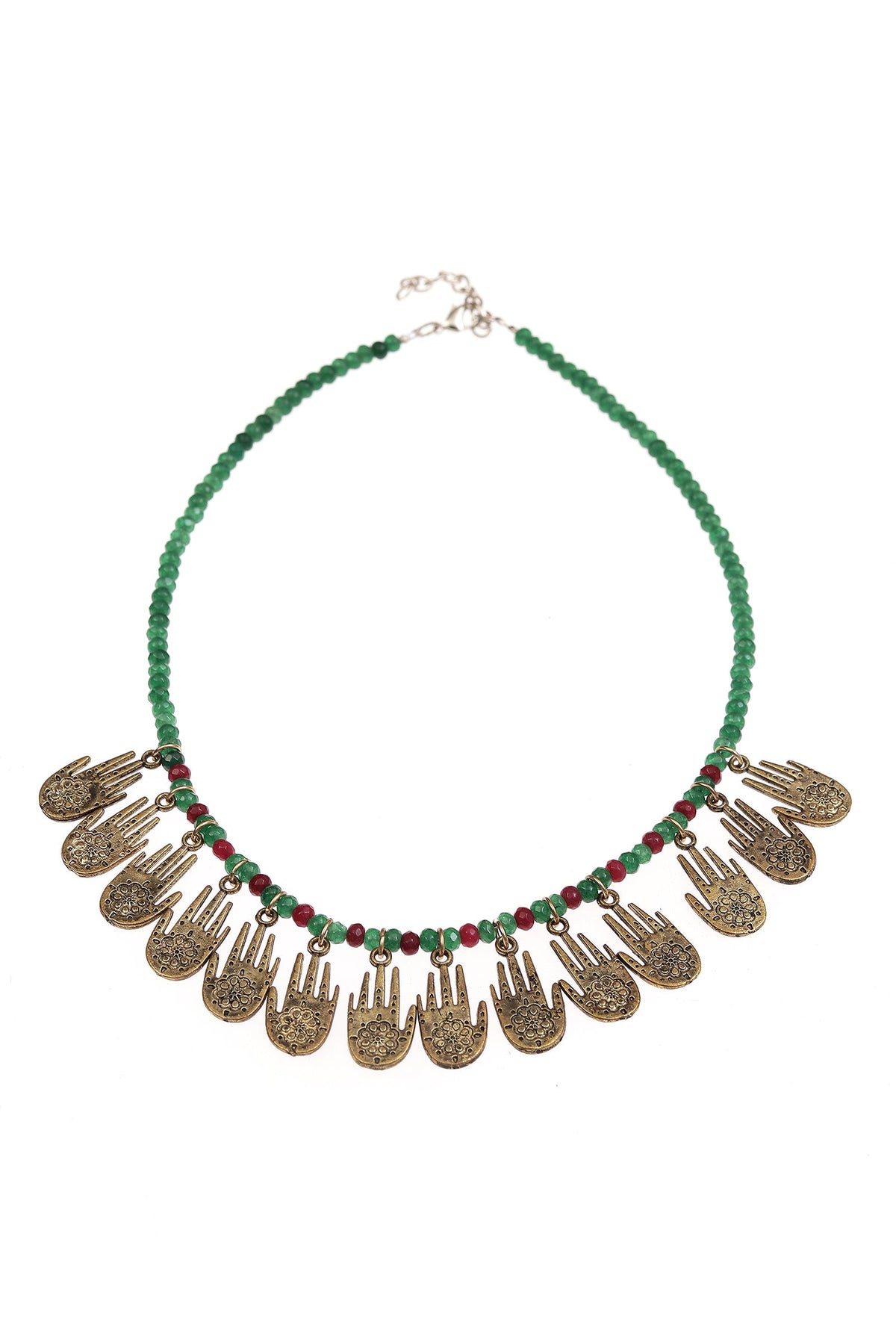 Nazaakat Charm Beaded Necklace