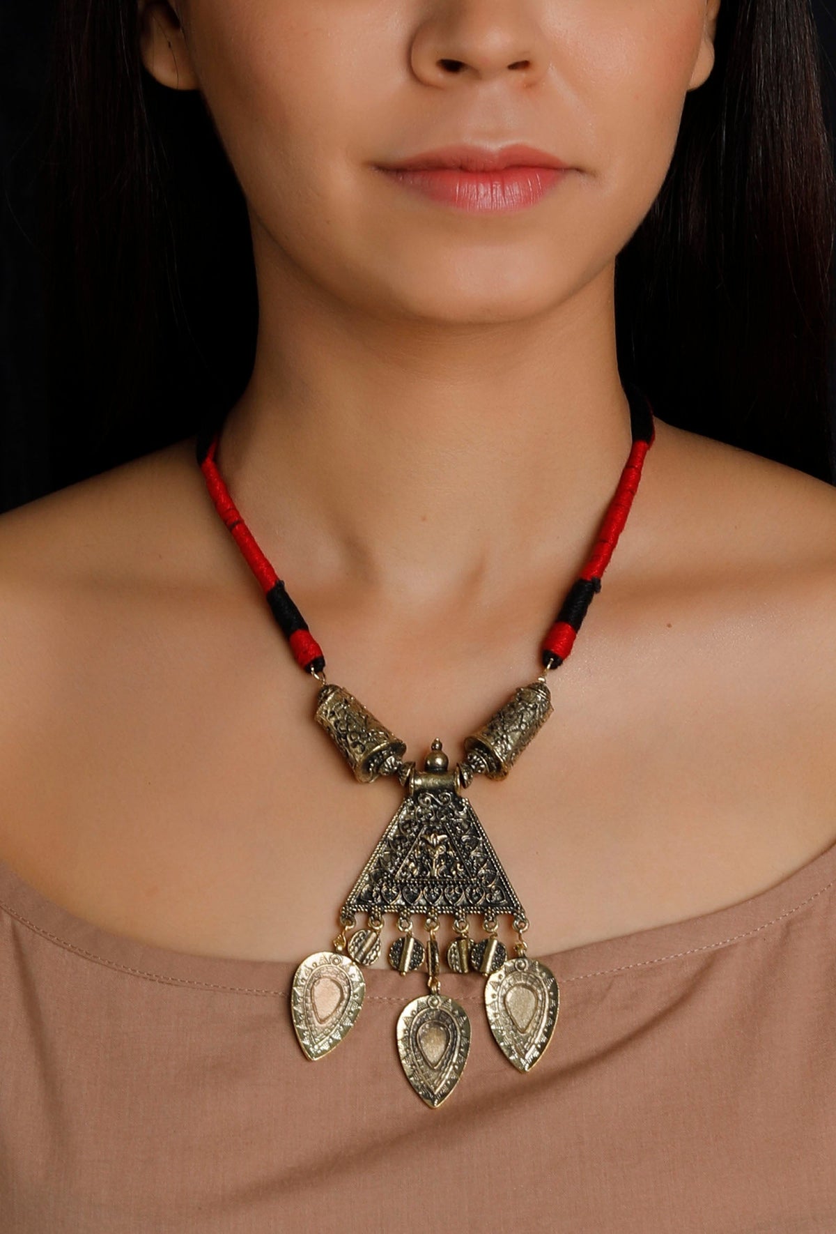 Ganga German Silver Necklace
