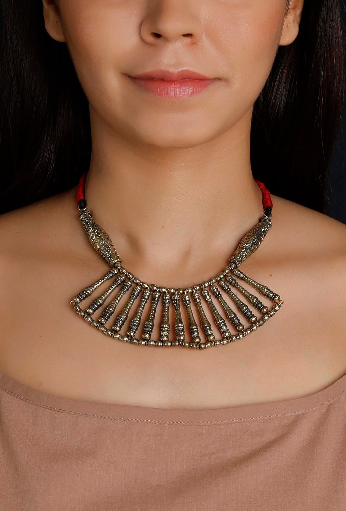 Mayurakshi German Silver Necklace
