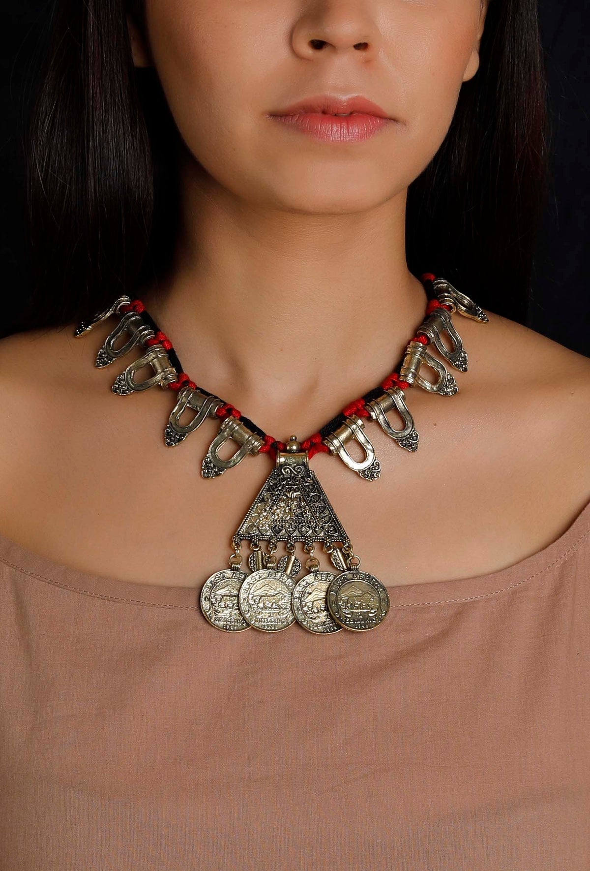Kaveri German Silver Necklace