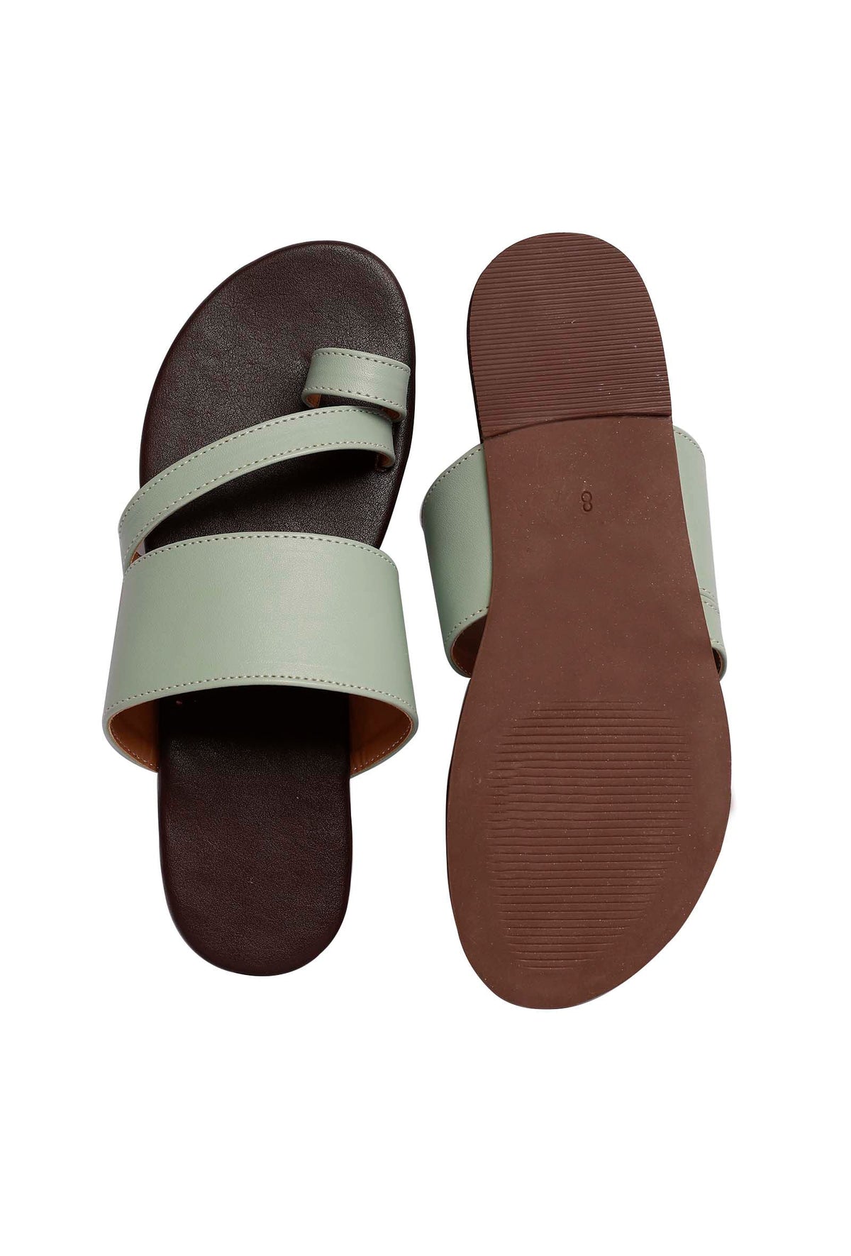 Sky Blue Cruelty Free Leather Sliders サイズ EU42
