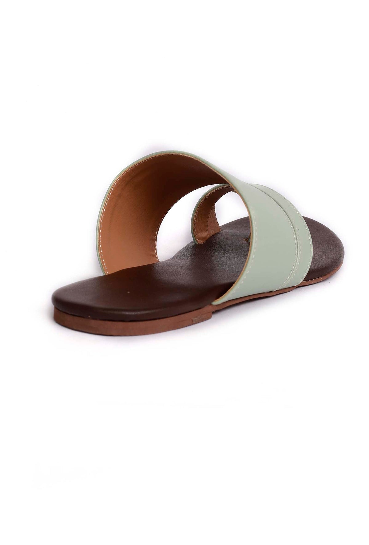Sky Blue Cruelty Free Leather Sliders サイズ EU38