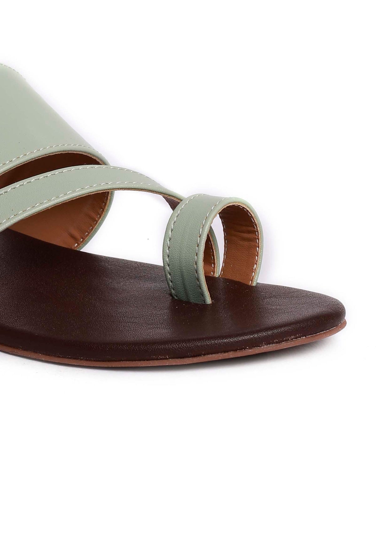 Sky Blue Cruelty Free Leather Sliders サイズ EU42