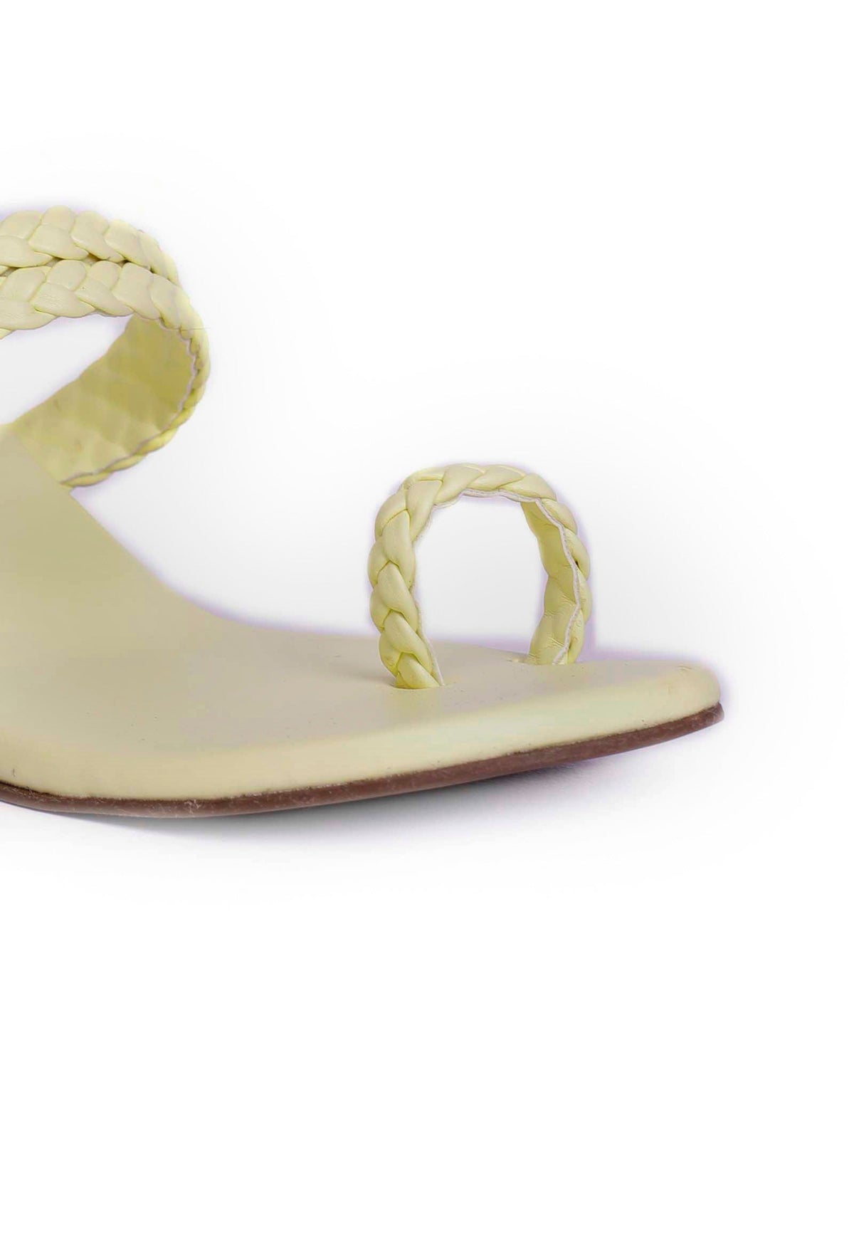 Cream White Knotted Sandals サイズ EU42