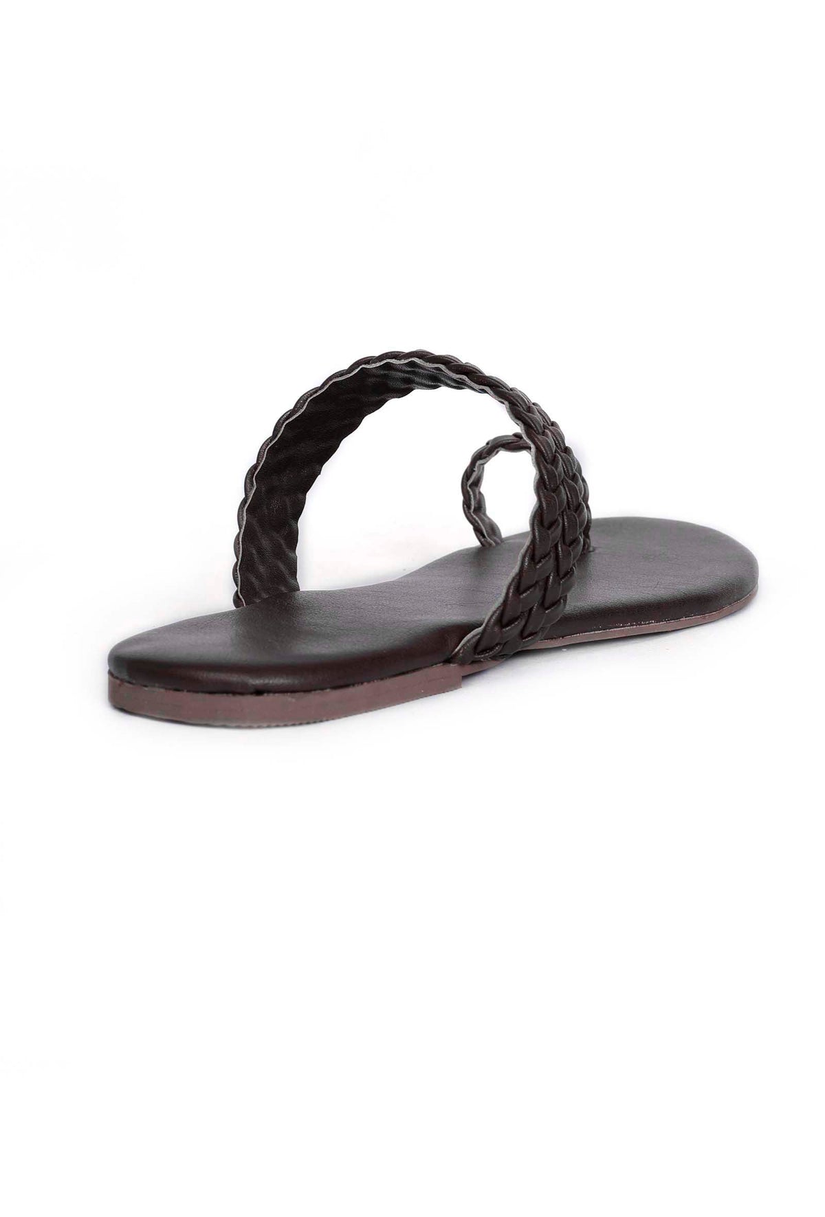 Brown Knotted Cruelty Free Leather Sandals サイズ EU36