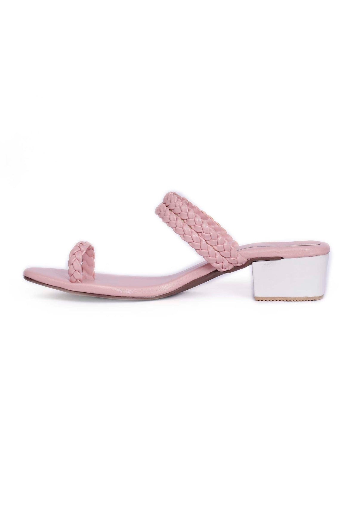 Baby Pink Knotted Cruelty Free Leather Sandals サイズ EU35