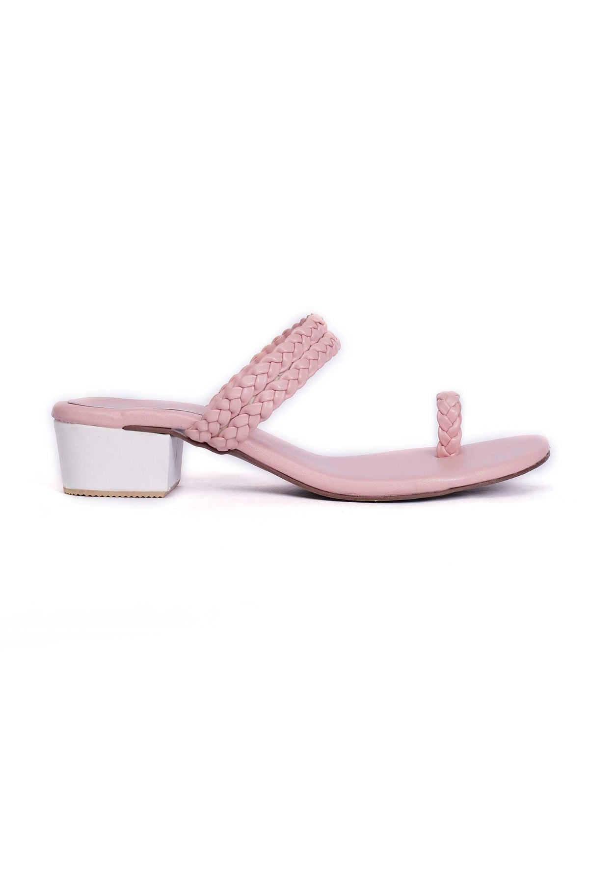 Baby Pink Knotted Cruelty Free Leather Sandals サイズ EU42