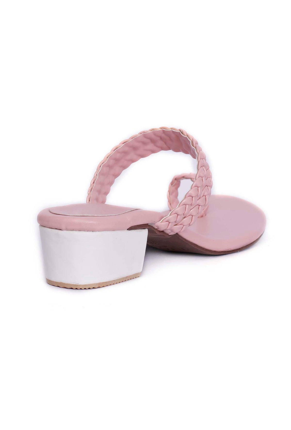 Baby Pink Knotted Cruelty Free Leather Sandals サイズ EU38