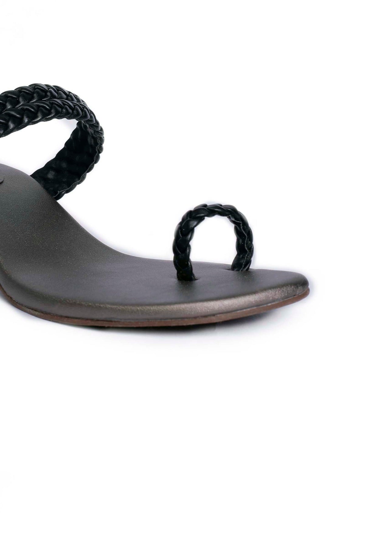 Ice Grey Knotted Cruelty Free Leather Sandals サイズ EU38