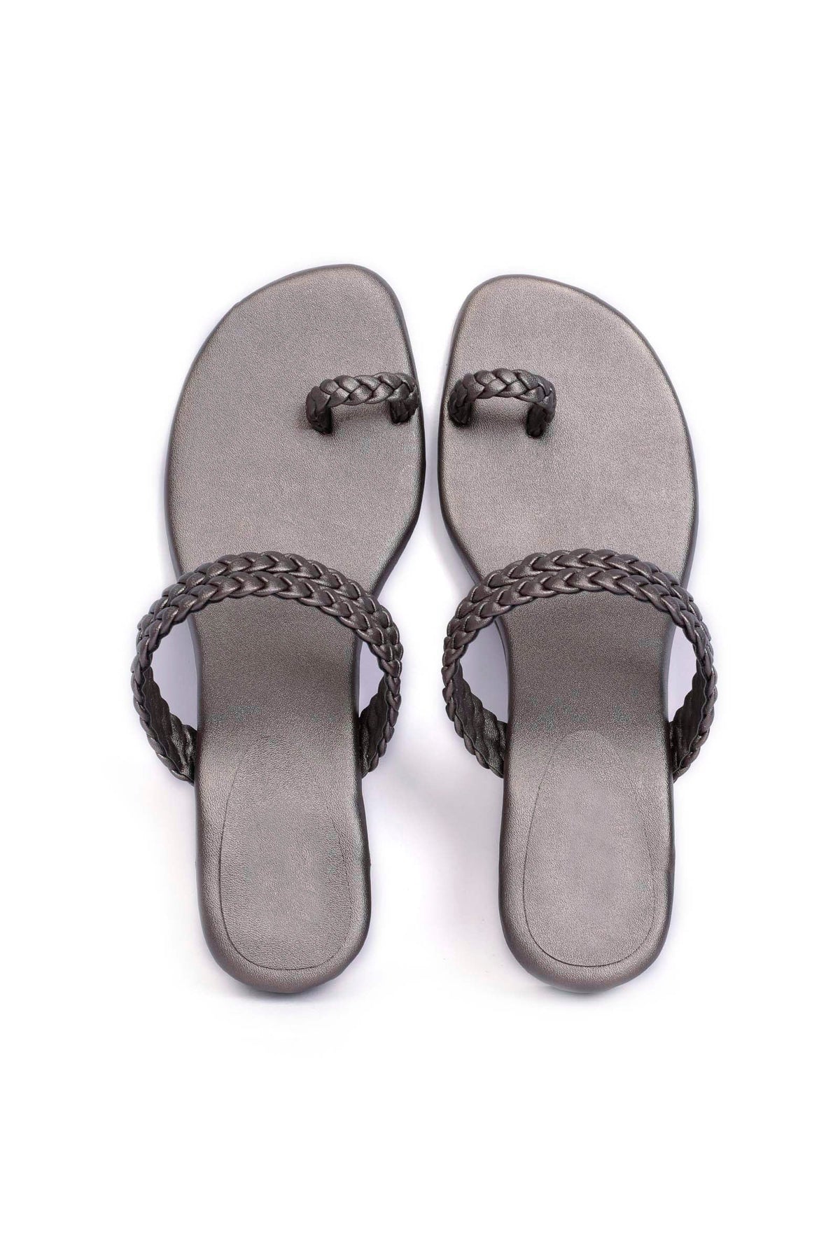 Grey Knotted Cruelty Free Leather Sandals サイズ EU38