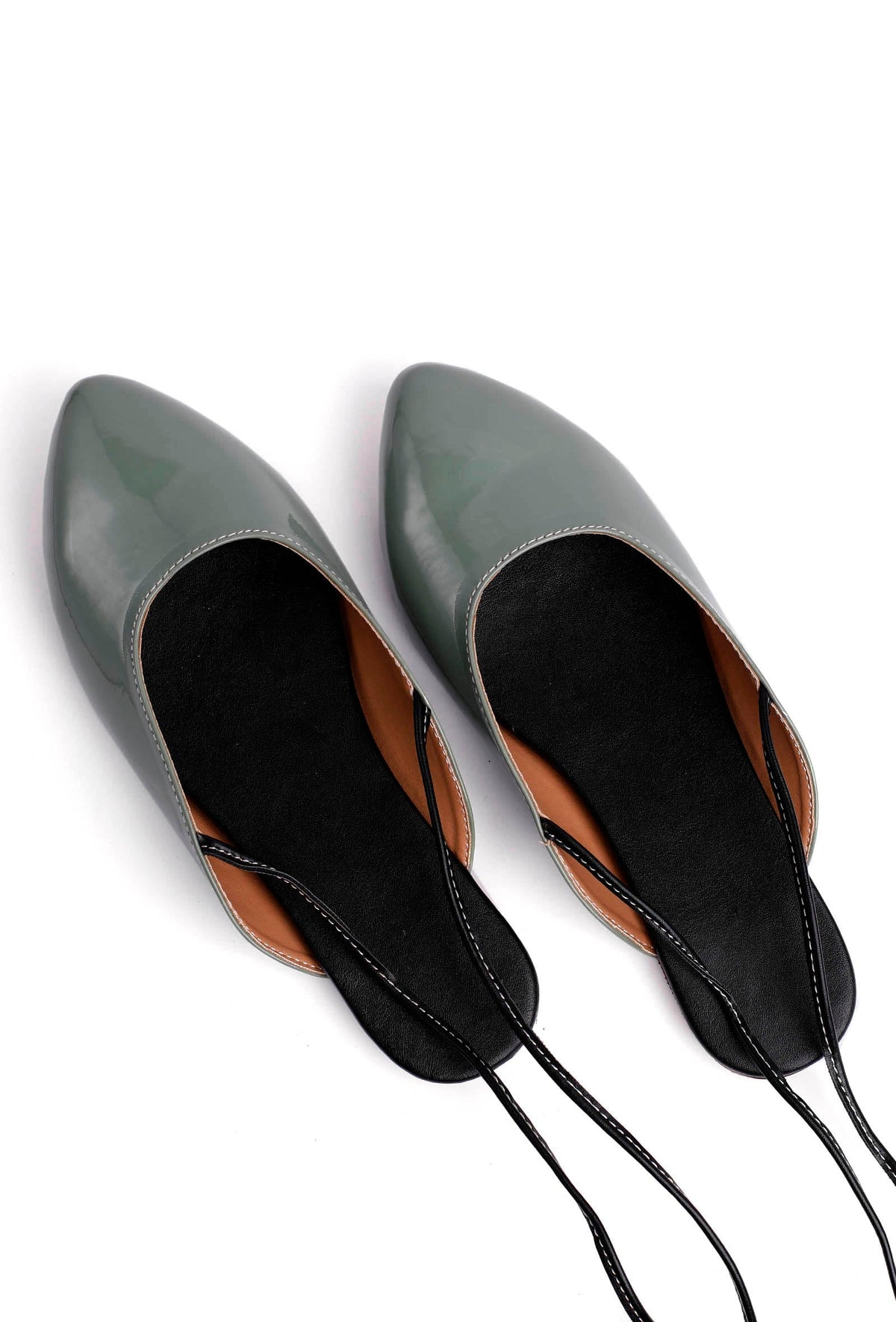 Sofia Grey Cruelty Free Leather Mules サイズ EU38