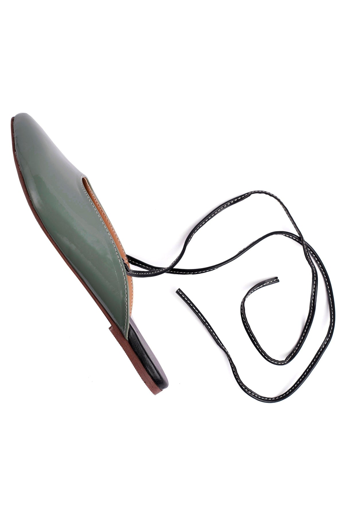 Sofia Grey Cruelty Free Leather Mules サイズ EU37