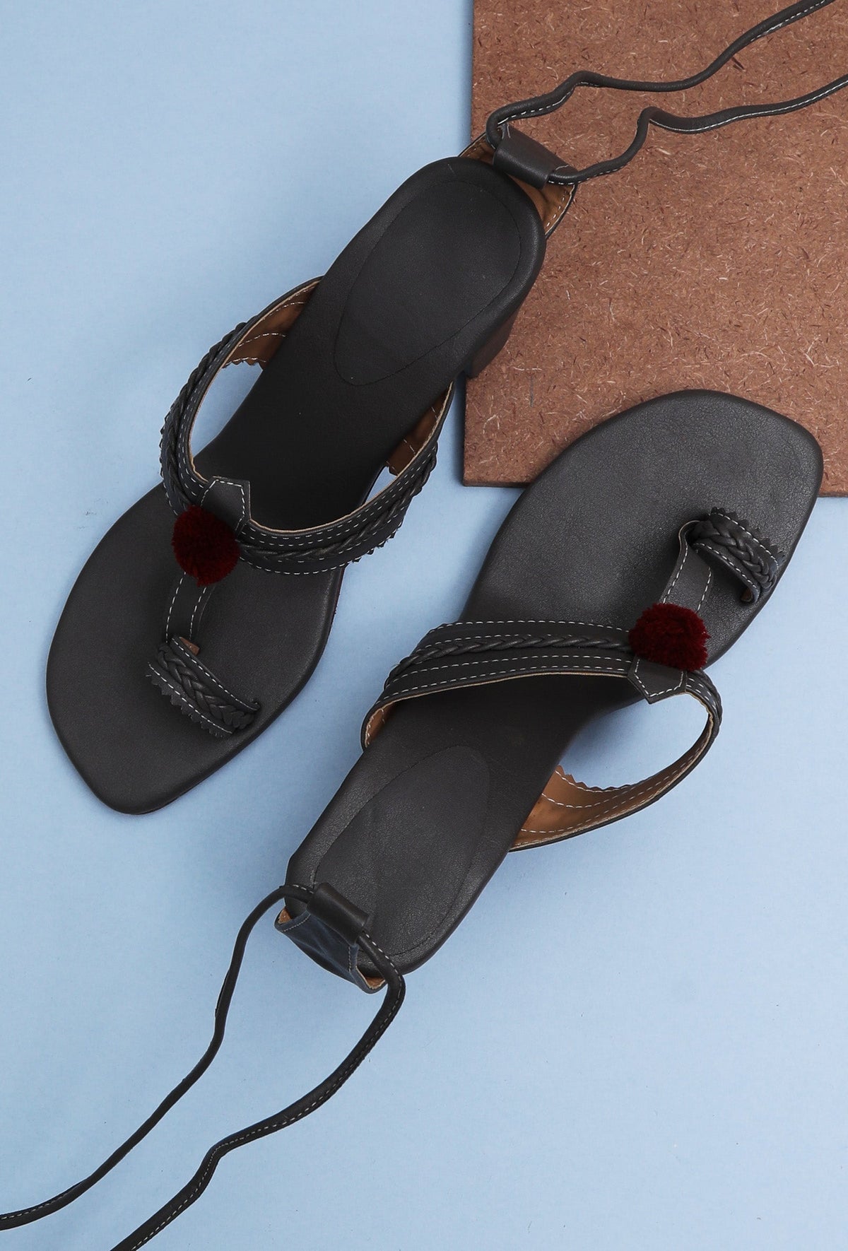 Chalk Grey Cruelty Free Leather Heels Sandals サイズ EU37