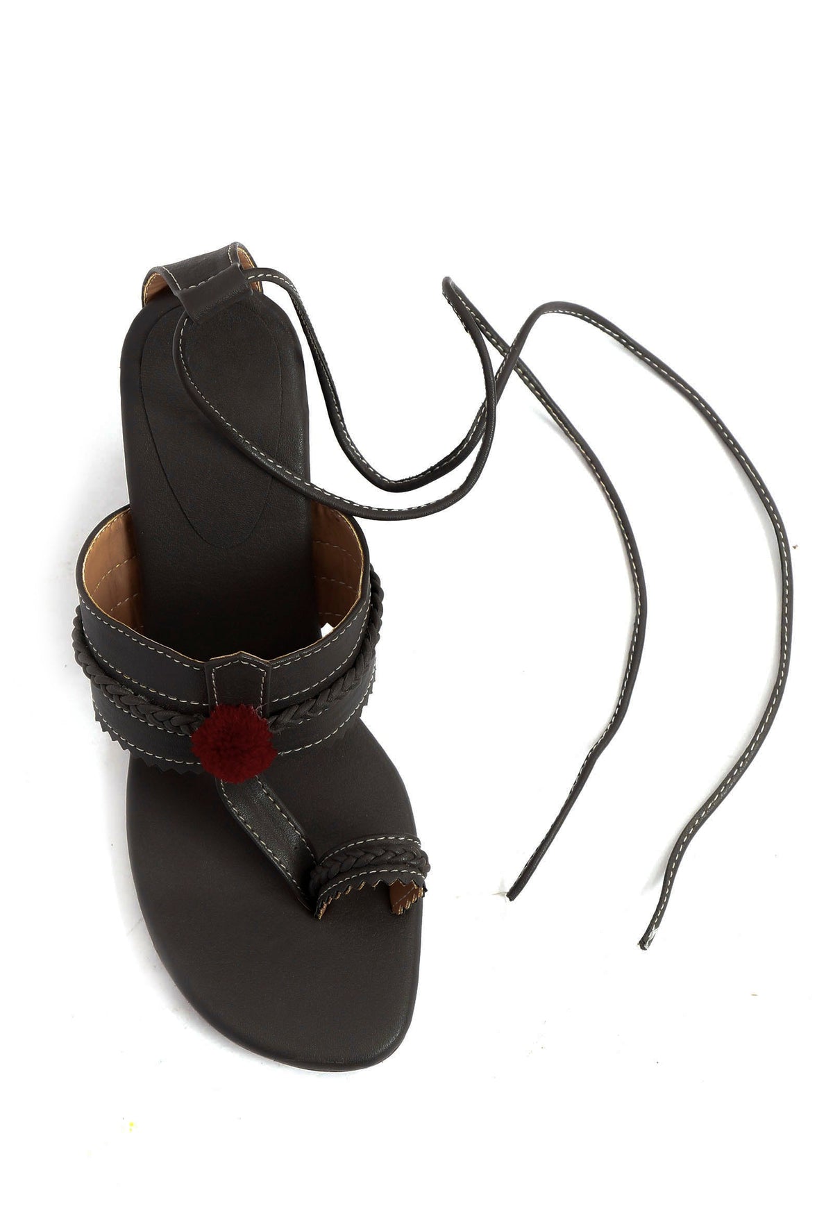 Chalk Grey Cruelty Free Leather Heels Sandals サイズ EU36