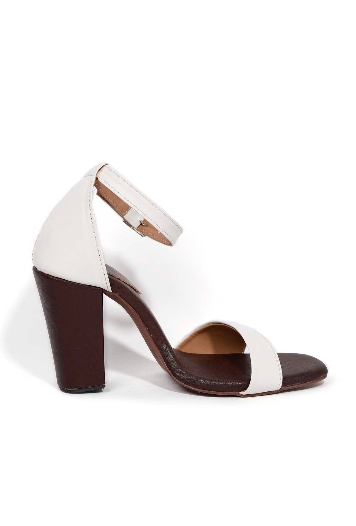 Maria White Strap Cushion Padded Heels サイズ EU37