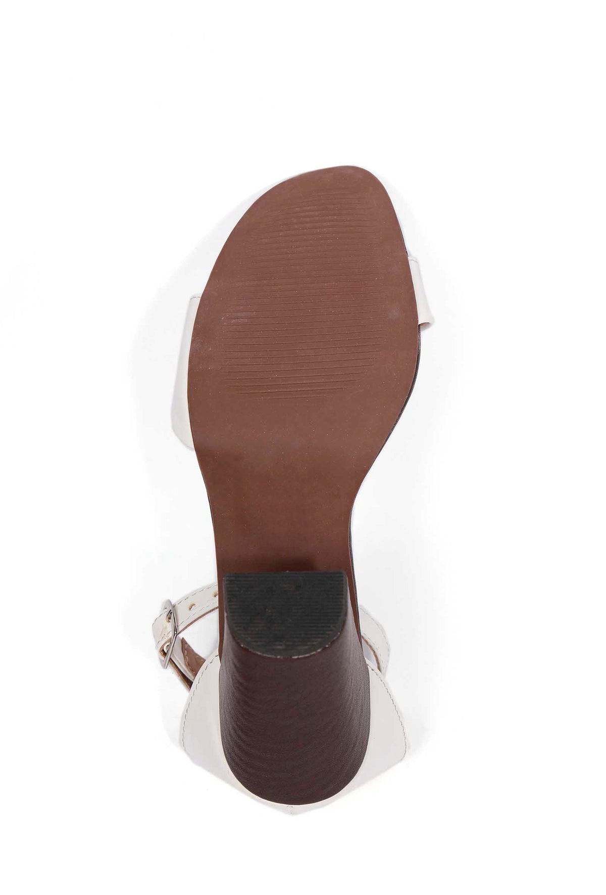 Maria White Strap Cushion Padded Heels サイズ EU35