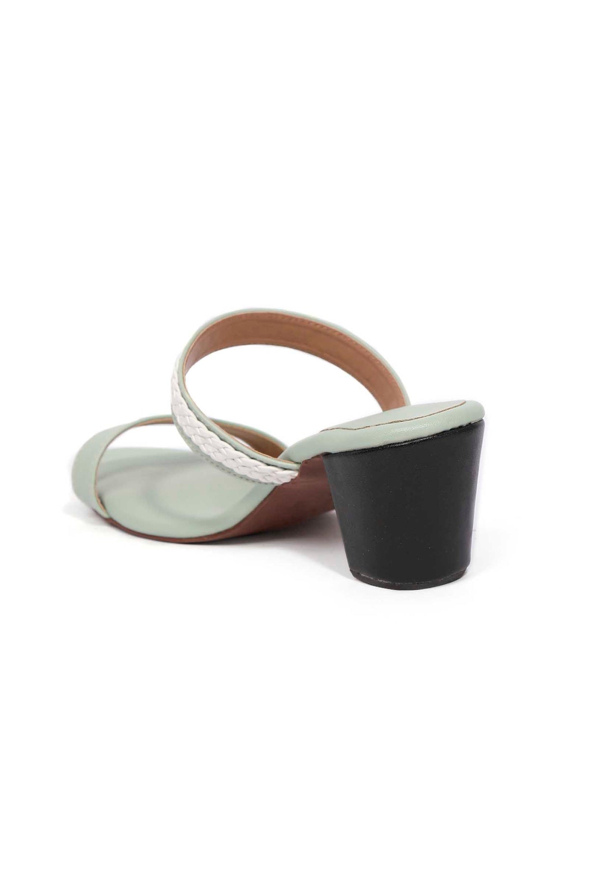 Mint Green Strap Cushion Padded Heels サイズ EU37