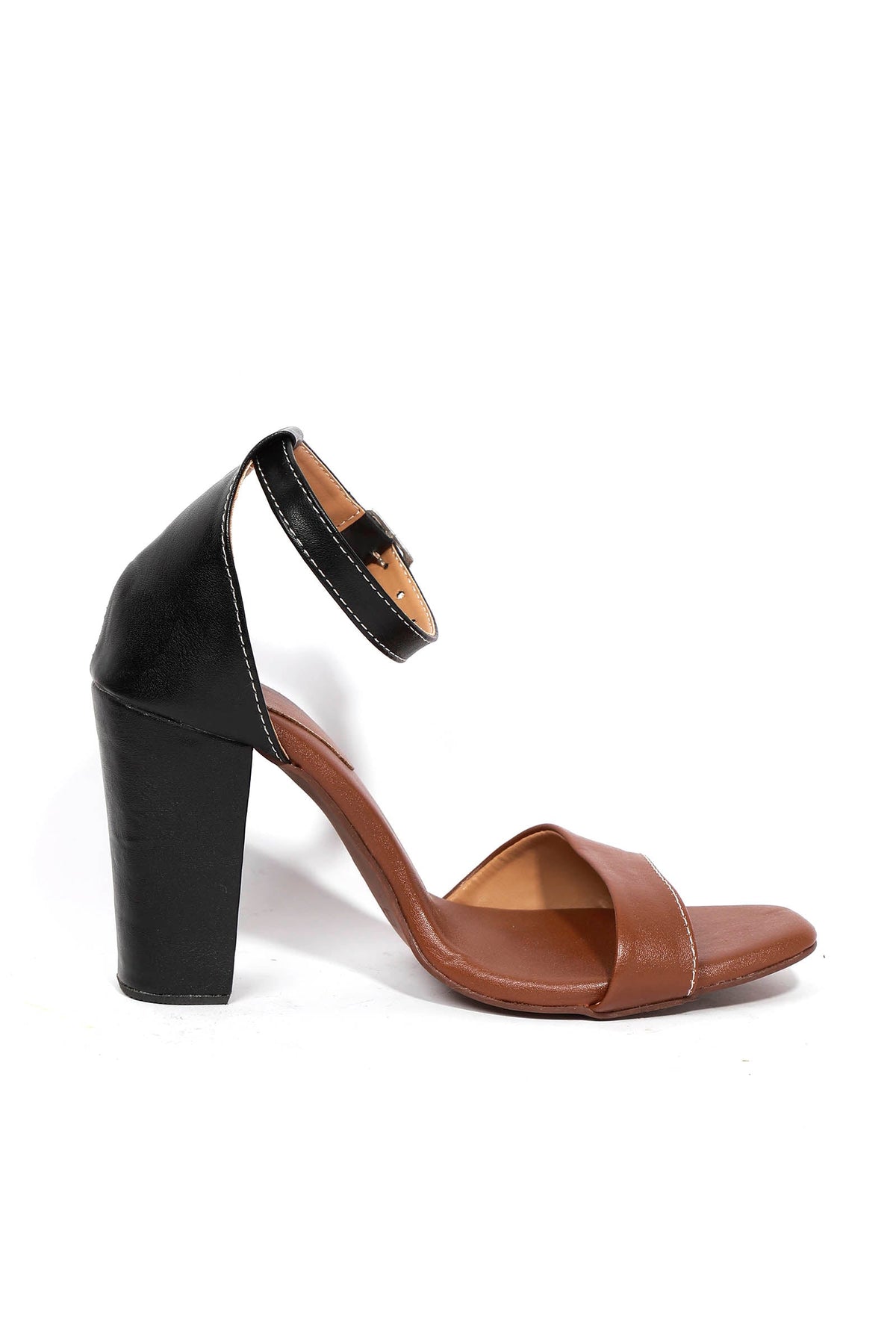 Ombre Brown Strap Cushion Padded Heels サイズ EU42