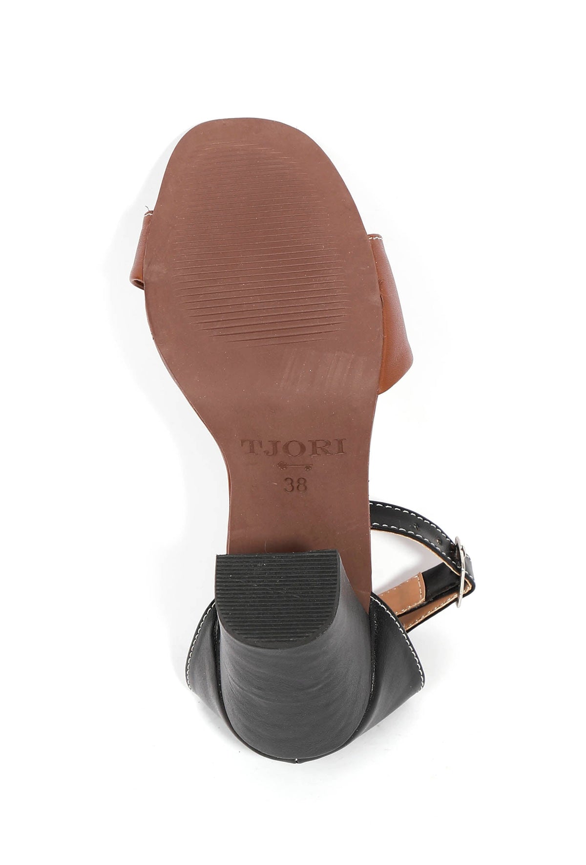 Ombre Brown Strap Cushion Padded Heels サイズ EU40