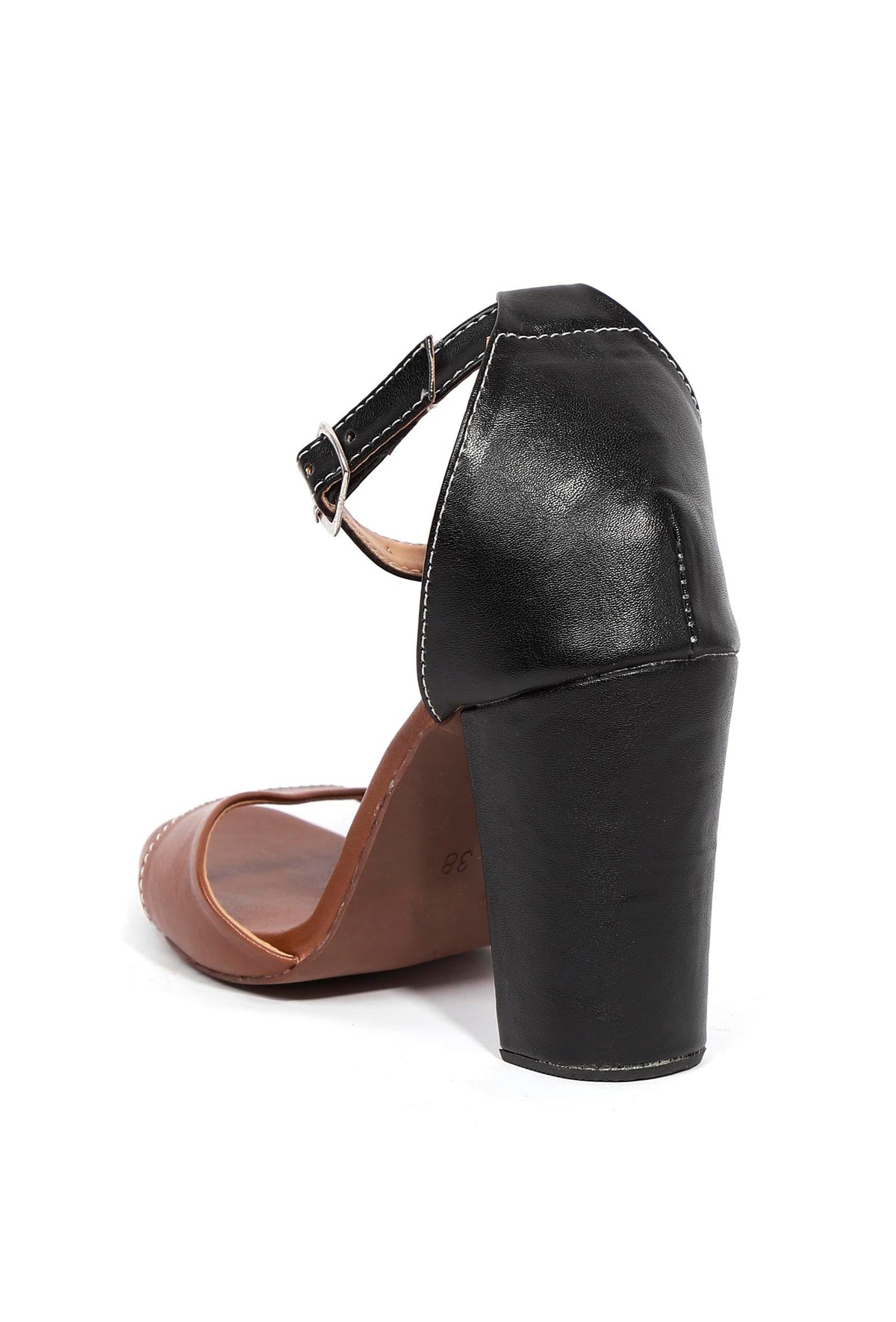 Ombre Brown Strap Cushion Padded Heels サイズ EU41