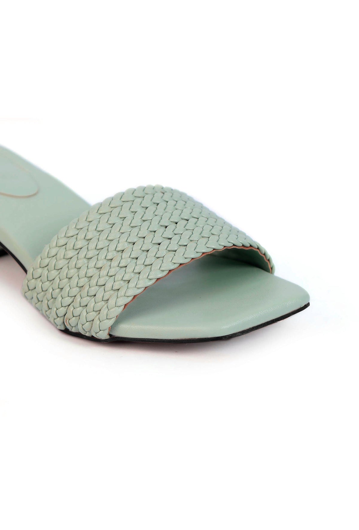 Teal Mint Cruelty Free Leather Heels サイズ EU38