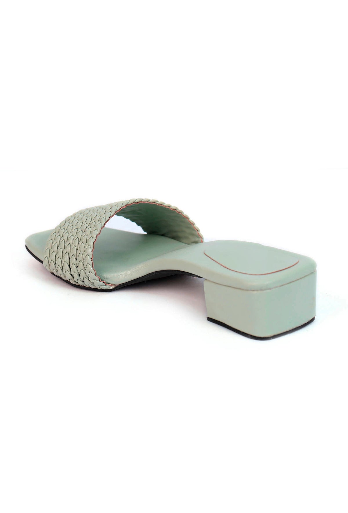 Teal Mint Cruelty Free Leather Heels サイズ EU40